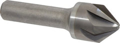 Hertel - 7/8" Head Diam, 1/2" Shank Diam, 6 Flute 82° Solid Carbide Countersink - Exact Tool & Supply