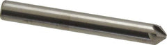Hertel - 1/4" Head Diam, 1/4" Shank Diam, 6 Flute 90° Solid Carbide Countersink - Bright Finish, 2" OAL, Single End, Straight Shank, Right Hand Cut - Exact Tool & Supply