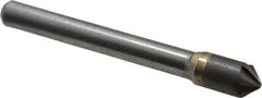 Hertel - 5/16" Head Diam, 1/4" Shank Diam, 6 Flute 90° Solid Carbide Countersink - Bright Finish, 2-1/2" OAL, Single End, Straight Shank, Right Hand Cut - Exact Tool & Supply