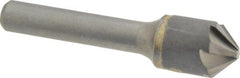 Hertel - 5/8" Head Diam, 3/8" Shank Diam, 6 Flute 90° Solid Carbide Countersink - Exact Tool & Supply