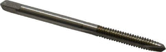 Hertel - #6-32 UNC, 2 Flute, Bright Finish, High Speed Steel Spiral Point Tap - Plug Chamfer, Right Hand Thread, 2" OAL - Exact Tool & Supply