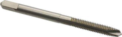 Hertel - #8-32 UNC, 2 Flute, Bright Finish, High Speed Steel Spiral Point Tap - Plug Chamfer, Right Hand Thread, 2" OAL - Exact Tool & Supply