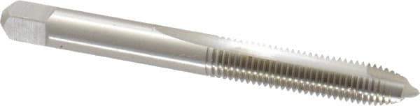 Hertel - 1/4-28 UNF, 2 Flute, Bright Finish, High Speed Steel Spiral Point Tap - Plug Chamfer, Right Hand Thread, 2-1/2" OAL - Exact Tool & Supply
