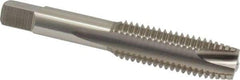 Hertel - 5/8-11 UNC, 3 Flute, Bright Finish, High Speed Steel Spiral Point Tap - Plug Chamfer, Right Hand Thread, 3-13/16" OAL - Exact Tool & Supply