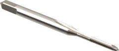Hertel - #1-72 UNF, 2 Flute, Bright Finish, High Speed Steel Spiral Point Tap - Plug Chamfer, Right Hand Thread, 1-11/16" OAL, 2B Class of Fit - Exact Tool & Supply