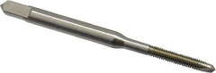 Hertel - #3-56 UNF, 2 Flute, Bright Finish, High Speed Steel Spiral Point Tap - Plug Chamfer, Right Hand Thread, 1-13/16" OAL, 2B Class of Fit - Exact Tool & Supply