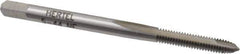 Hertel - #5-44 UNF, 2 Flute, Bright Finish, High Speed Steel Spiral Point Tap - Plug Chamfer, Right Hand Thread, 1-15/16" OAL, 2B Class of Fit - Exact Tool & Supply
