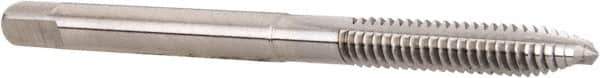 Hertel - #6-32 UNC, 2 Flute, Bright Finish, High Speed Steel Spiral Point Tap - Plug Chamfer, Right Hand Thread, 2" OAL - Exact Tool & Supply