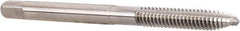 Hertel - #6-32 UNC, 2 Flute, Bright Finish, High Speed Steel Spiral Point Tap - Plug Chamfer, Right Hand Thread, 2" OAL - Exact Tool & Supply
