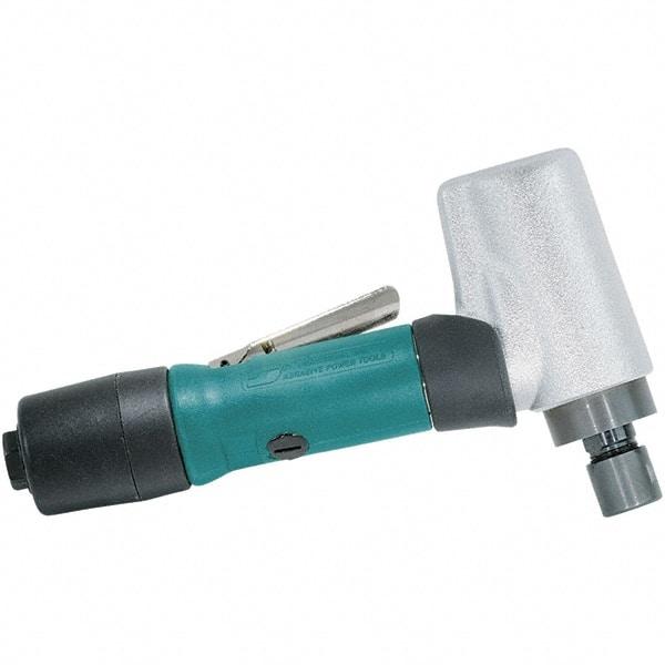 Dynabrade - 1/4" Collet, Angle Handle, Air Angle Die Grinder - 20,000 RPM, Rear Exhaust, 24.99 CFM, 0.5 hp, 90 psi, 1/4 NPT Inlet - Exact Tool & Supply