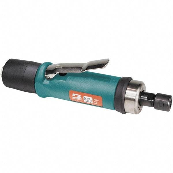Dynabrade - 1/4" Collet, Straight Handle, Air Straight Die Grinder - 15,000 RPM, Rear Exhaust, 31 CFM, 0.7 hp, 90 psi, 1/4 NPT Inlet - Exact Tool & Supply