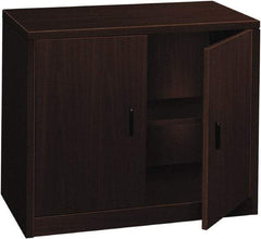Hon - 36" Wide x 29-1/2" High x 20" Deep, 1 Drawer Supply - Laminate Over Wood, Mahogany - Exact Tool & Supply