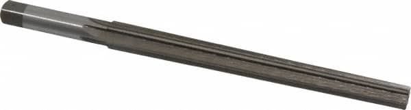 Interstate - #8 Pin, 0.505" Diam, 0.3971" Small End, 7/16" Diam Straight Shank, 5-3/16" Flute, Taper Pin Reamer - Exact Tool & Supply
