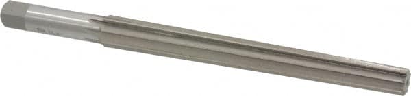 Interstate - #10 Pin, 0.7216" Diam, 0.5799" Small End, 5/8" Diam Straight Shank, 6-13/16" Flute, Taper Pin Reamer - Exact Tool & Supply