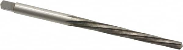 Interstate - #3/0 Pin, 0.1302" Diam, 0.1029" Small End, 9/64" Diam Straight Shank, 1-5/16" Flute, Taper Pin Reamer - Exact Tool & Supply