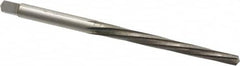 Interstate - #3/0 Pin, 0.1302" Diam, 0.1029" Small End, 9/64" Diam Straight Shank, 1-5/16" Flute, Taper Pin Reamer - Exact Tool & Supply