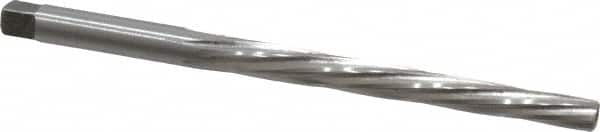 Interstate - #4 Pin, 0.2604" Diam, 0.2071" Small End, 17/64" Diam Straight Shank, 2-9/16" Flute, Taper Pin Reamer - Exact Tool & Supply