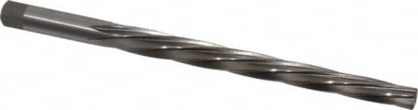 Interstate - #7 Pin, 27/64" Diam, 0.3297" Small End, 13/32" Diam Straight Shank, 4-7/16" Flute, Taper Pin Reamer - Exact Tool & Supply