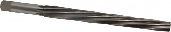 Interstate - #10 Pin, 0.7216" Diam, 0.5799" Small End, 5/8" Diam Straight Shank, 6-13/16" Flute, Taper Pin Reamer - Exact Tool & Supply