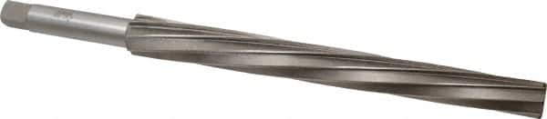 Interstate - #12 Pin, 1.05" Diam, 0.842" Small End, 7/8" Diam Straight Shank, 10" Flute, Taper Pin Reamer - Exact Tool & Supply