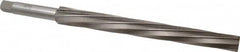 Interstate - #12 Pin, 1.05" Diam, 0.842" Small End, 7/8" Diam Straight Shank, 10" Flute, Taper Pin Reamer - Exact Tool & Supply
