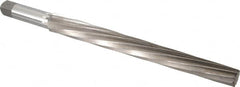 Interstate - #13 Pin, 1.259" Diam, 1.009" Small End, 1-1/4" Diam Straight Shank, 12" Flute, Taper Pin Reamer - Exact Tool & Supply
