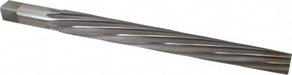 Interstate - #14 Pin, 1.542" Diam, 1-1/4" Small End, 1-1/2" Diam Straight Shank, 14" Flute, Taper Pin Reamer - Exact Tool & Supply