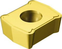 Sandvik Coromant - LCMX4 53 Grade 1020 Carbide Indexable Drill Insert - TiN Finish, Rectangle, 1/4" Inscribed Circle - Exact Tool & Supply