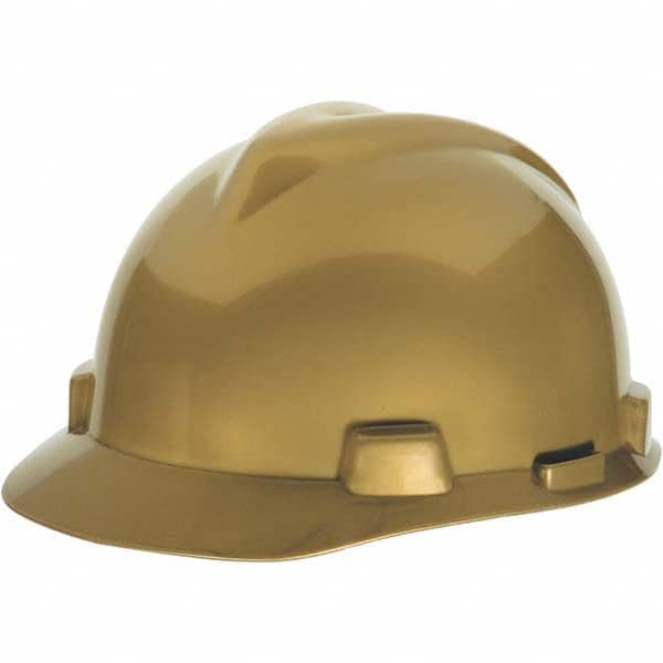MSA - ANSI Type I Class E 4-Point Pin Lock Short Brim Hard Hat - Exact Tool & Supply