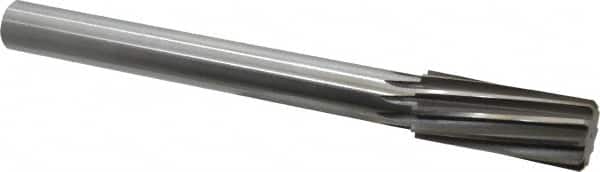 Made in USA - 1-1/4" High Speed Steel 10 Flute Chucking Reamer - Exact Tool & Supply