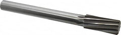 Made in USA - 1-1/4" High Speed Steel 10 Flute Chucking Reamer - Exact Tool & Supply