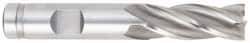 OSG - 5/8", 5/8" LOC, 5/8" Shank Diam, 2-3/4" OAL, 4 Flute, Cobalt Square End Mill - Single End, TiCN Finish, Spiral Flute, 30° Helix, Centercutting, Right Hand Cut, Right Hand Flute, Series 541 - Exact Tool & Supply