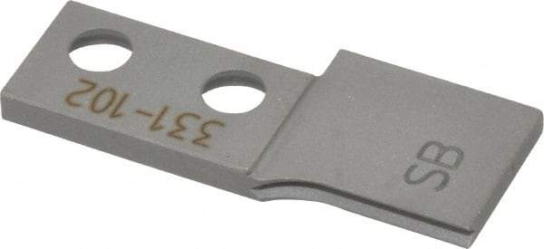 Kennametal - Left Hand Cut, 1/8" Insert Width, Cutoff & Grooving Support Blade for Indexables - 13/16" Max Depth of Cut, GS125 Insert, 13/16" Blade Width - Exact Tool & Supply