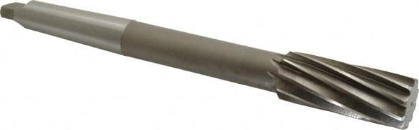Interstate - 1-3/16" High Speed Steel 10 Flute Chucking Reamer - Exact Tool & Supply