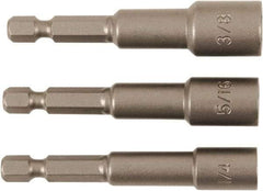 Wiha - 1/4" Drive, Nut Setter Screwdriver Bit - 2-1/2" OAL - Exact Tool & Supply