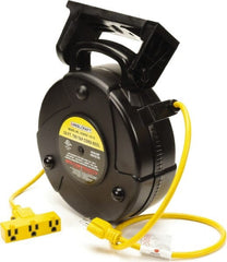 Reelcraft - 14 AWG, 50' Long Cord and Cable Reel with Outlet End - Exact Tool & Supply