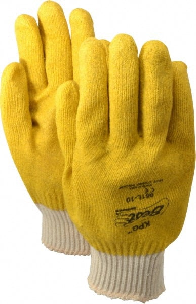 SHOWA - Size L (10) Vinyl Coated Cotton Knit General Protection Work Gloves - Exact Tool & Supply