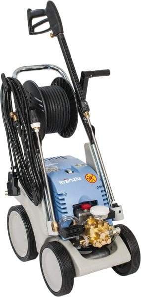 Kranzle - Electric, 1 hp, 1,600 psi, 1.7 GPM, Cold Water Pressure Washer - 50' Hose, 110 Max Volts - Exact Tool & Supply