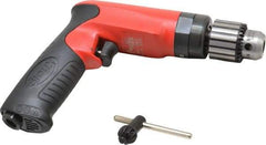 Sioux Tools - 3/8" Keyed Chuck - Pistol Grip Handle, 2,600 RPM, 14.16 LPS, 30 CFM, 1 hp - Exact Tool & Supply
