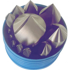 Interstate - 12 Piece, 3/16 to 2" Head Diam, 90° Included Angle, Single End Countersink Set - Exact Tool & Supply