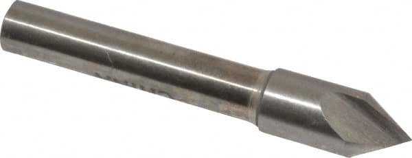 Interstate - 5/16" Head Diam, 1/4" Shank Diam, 1 Flute 60° High Speed Steel Countersink - Exact Tool & Supply