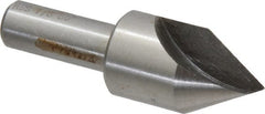 Interstate - 7/8" Head Diam, 1/2" Shank Diam, 1 Flute 60° High Speed Steel Countersink - Exact Tool & Supply