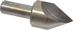 Interstate - 1" Head Diam, 1/2" Shank Diam, 1 Flute 60° High Speed Steel Countersink - Exact Tool & Supply