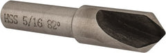 Interstate - 5/16" Head Diam, 1/4" Shank Diam, 1 Flute 82° High Speed Steel Countersink - Exact Tool & Supply