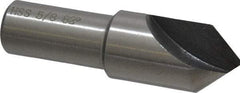 Interstate - 5/8" Head Diam, 1/2" Shank Diam, 1 Flute 82° High Speed Steel Countersink - Bright Finish, 2-1/4" OAL, Single End, Straight Shank, Right Hand Cut - Exact Tool & Supply