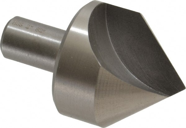Interstate - 2" Head Diam, 3/4" Shank Diam, 1 Flute 82° High Speed Steel Countersink - Exact Tool & Supply