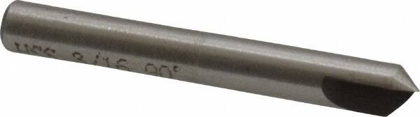 Interstate - 3/16" Head Diam, 3/16" Shank Diam, 1 Flute 90° High Speed Steel Countersink - Exact Tool & Supply
