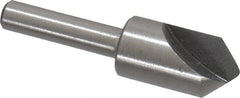 Interstate - 1/2" Head Diam, 1/4" Shank Diam, 1 Flute 90° High Speed Steel Countersink - Exact Tool & Supply