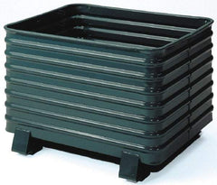 Steel King - 33-1/2" Long x 41-1/2" Wide x 28-1/2" High Steel Bin-Style Bulk Container - 4,000 Lb. Load Capacity - Exact Tool & Supply