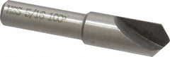 Interstate - 5/16" Head Diam, 1/4" Shank Diam, 1 Flute 100° High Speed Steel Countersink - Exact Tool & Supply